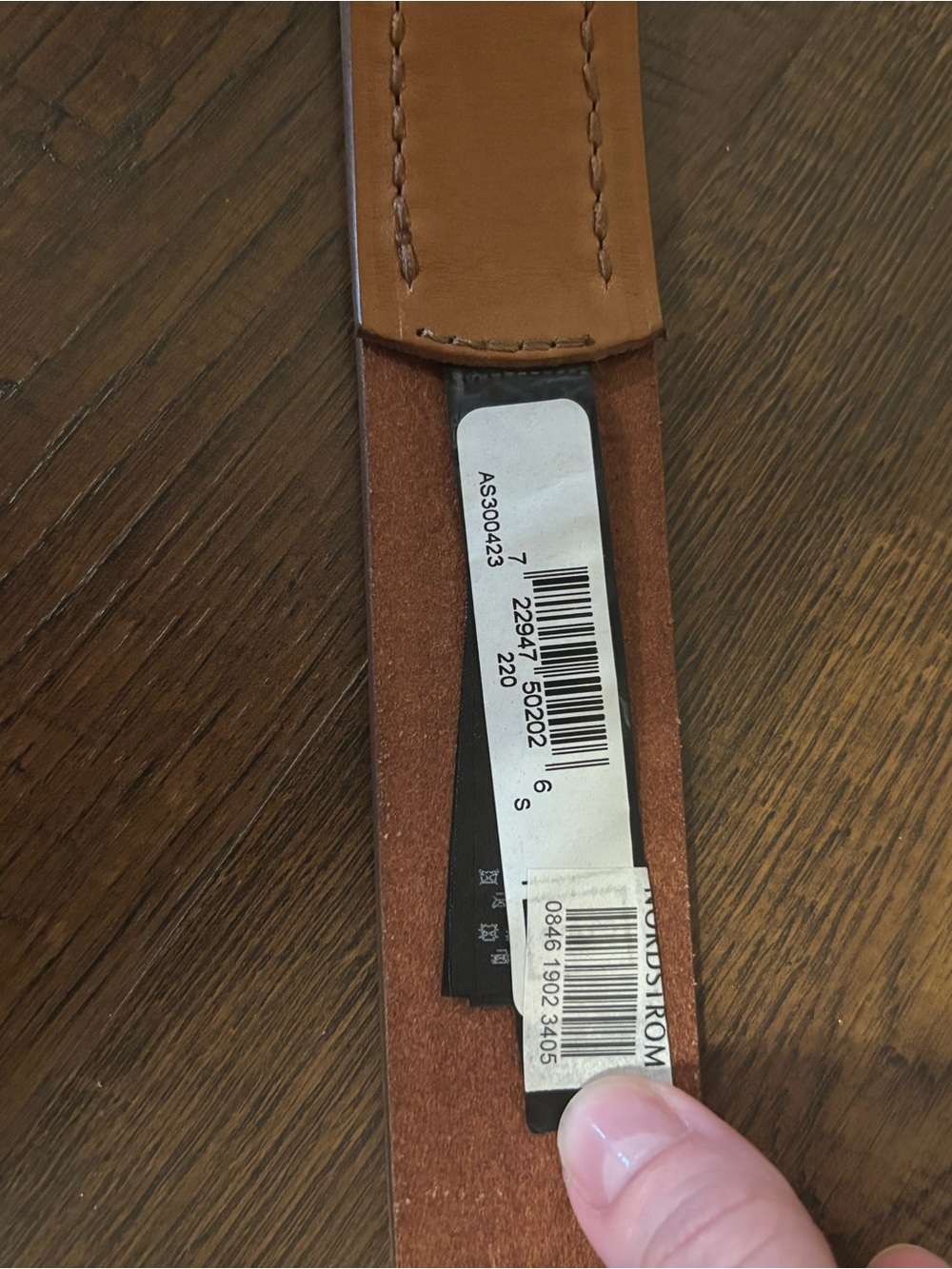New All Saints Brown Leather Belt - Picture 3 of 7